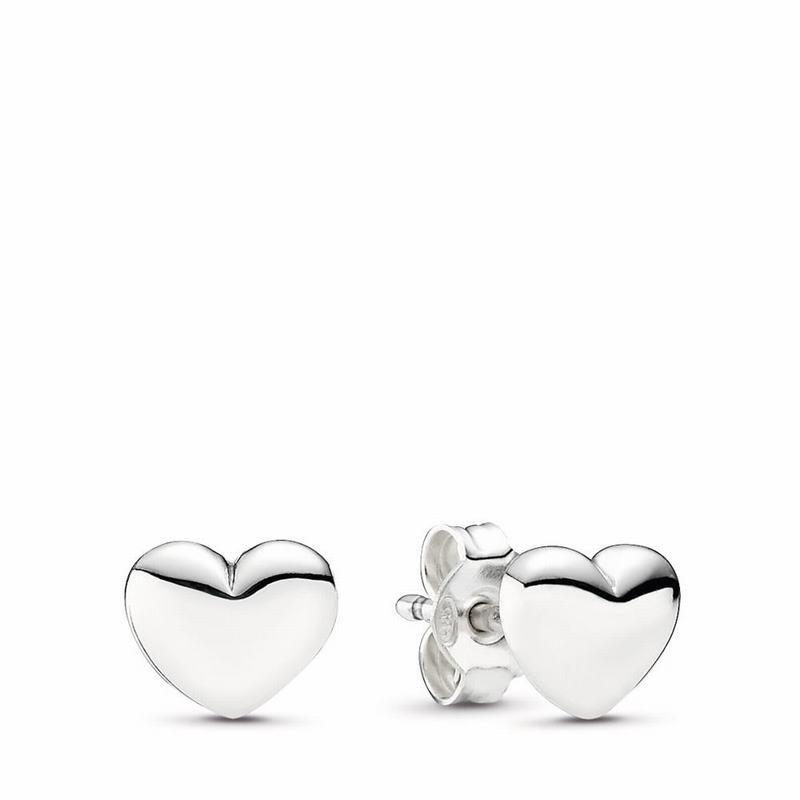 Pandora Hearts Stud Earrings - Sterling Silver - Canada | HI2574CM